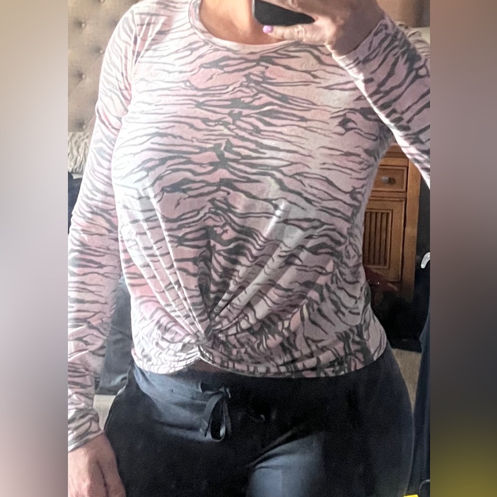 All Saints tiger print top size M
